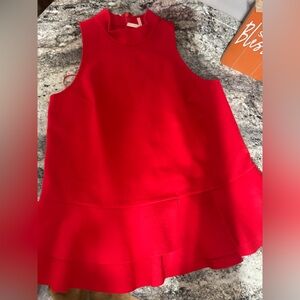 Women’s Anthropologie Bold Red Top